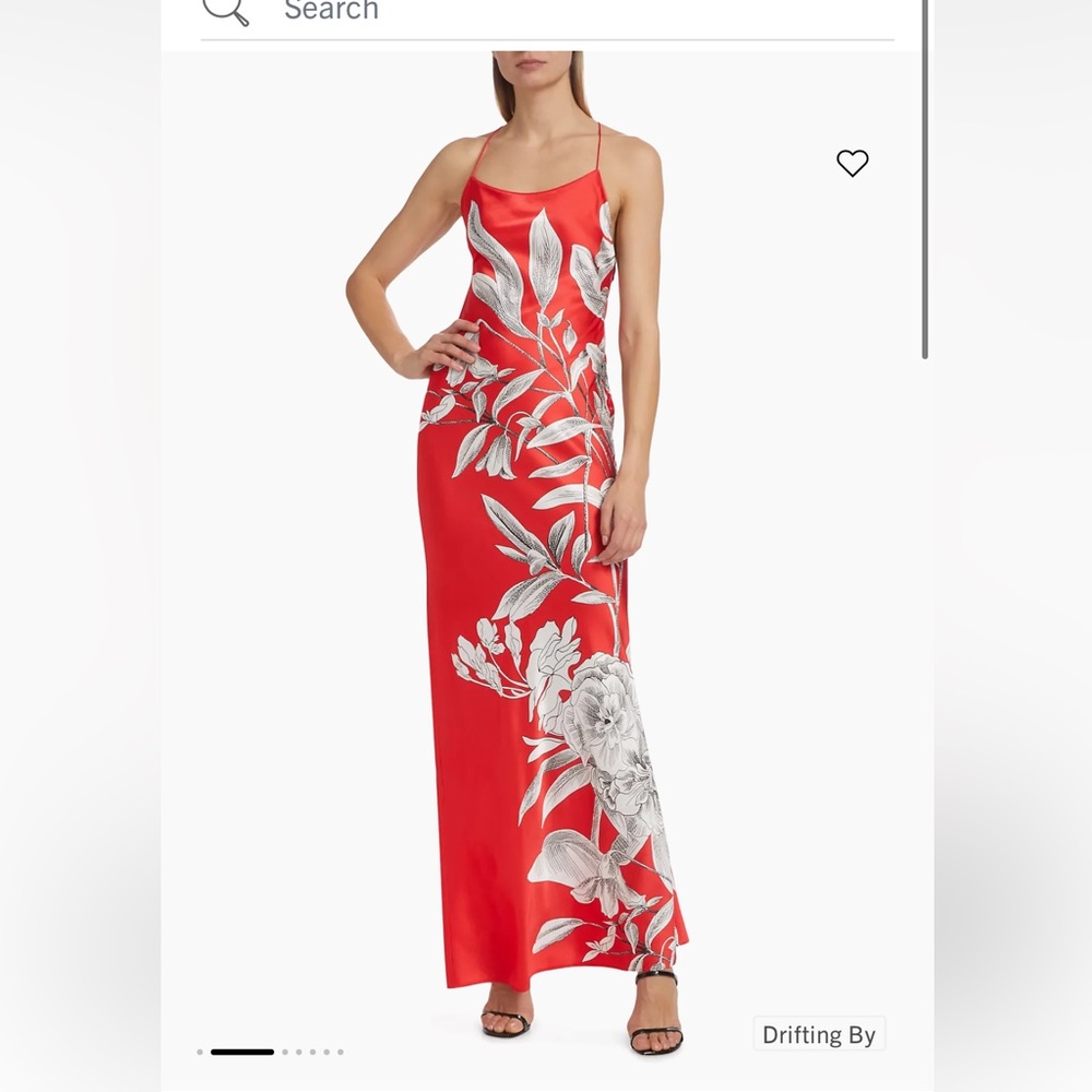 Paloma satin maxi dress